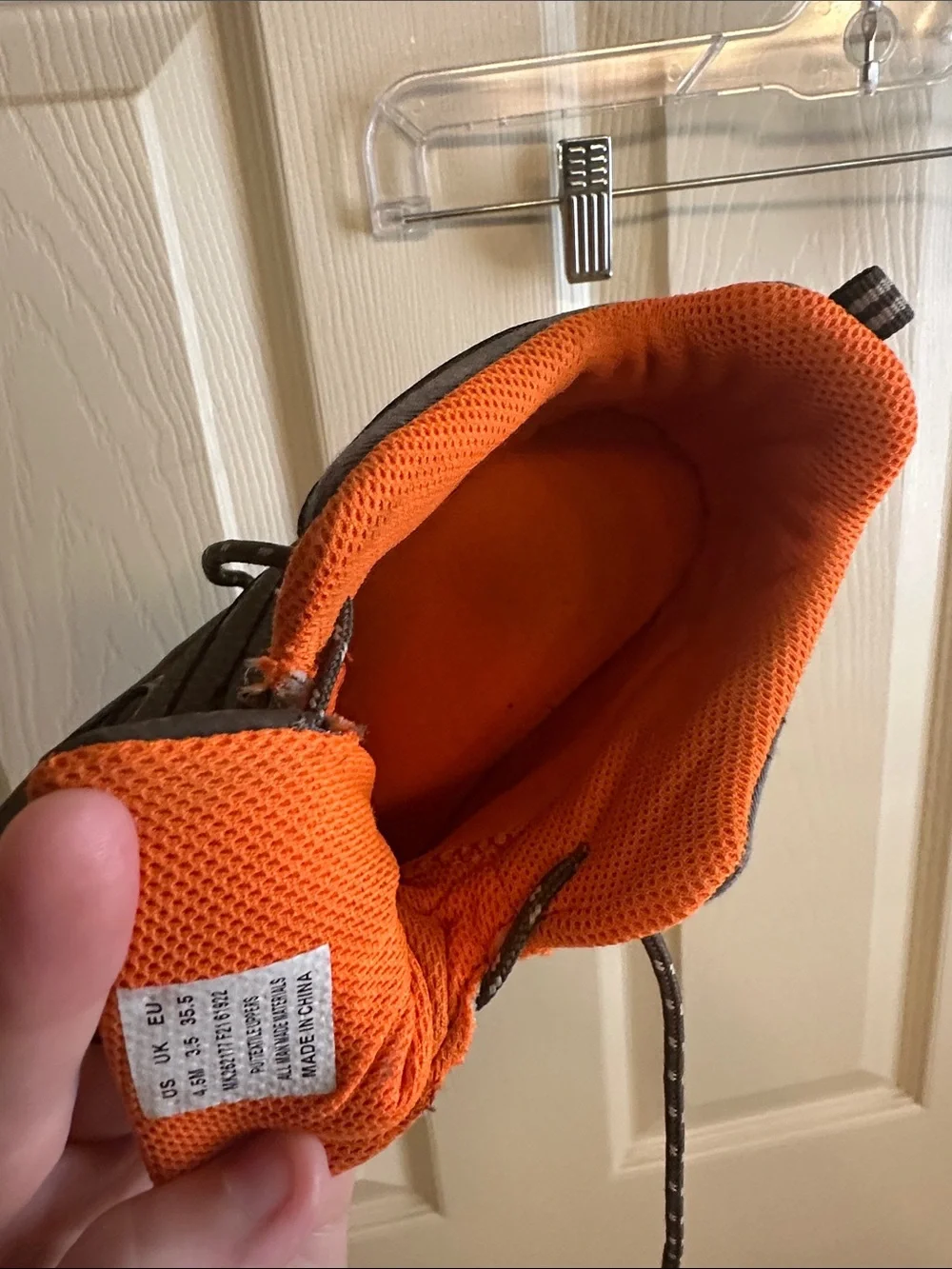 Merrell Kids Brown and Orange Trail Mid-Top Boots